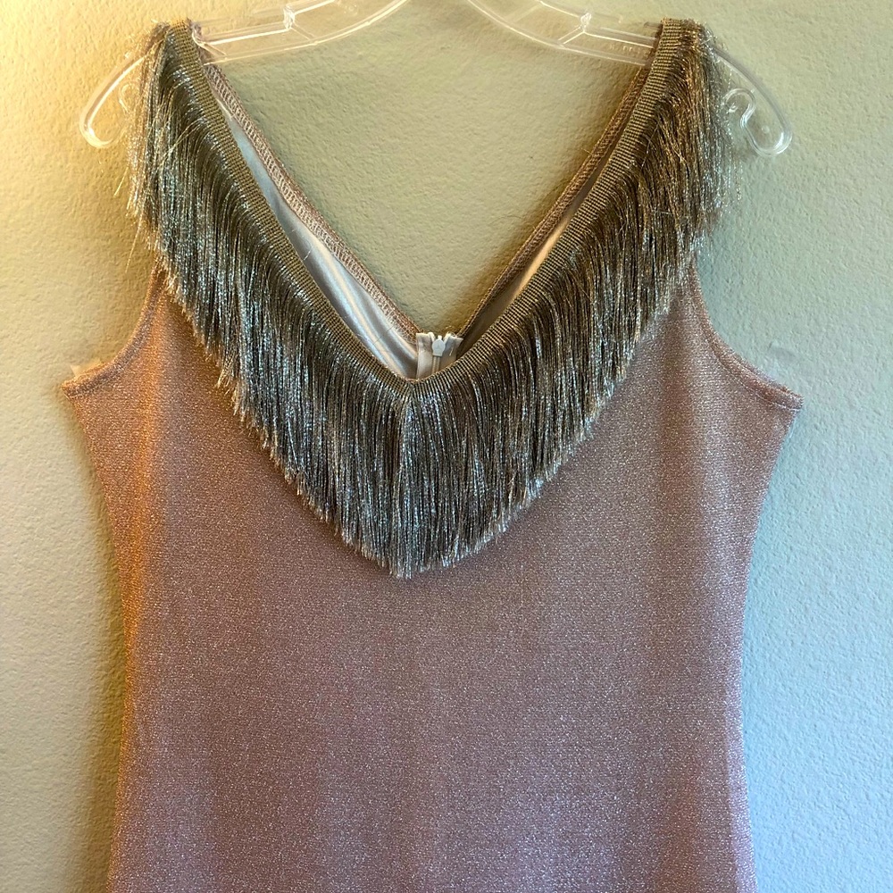 Full length dance performance dress /Halloween flapper dress "XL"